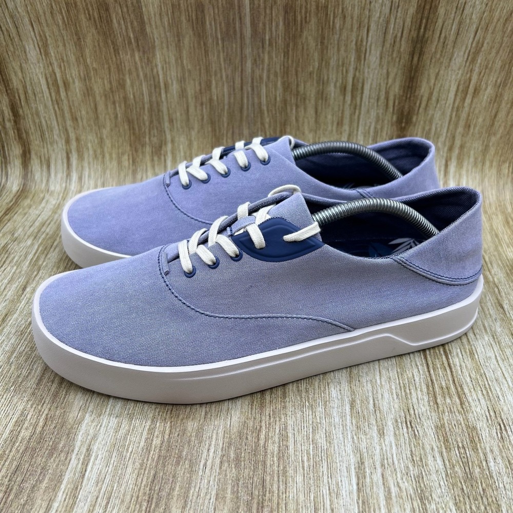 OluKai Tradewind Men's Size 8 Blue Canvas Casual Lace Up Sneakers Shoes NEW - Picture 3 of 10
